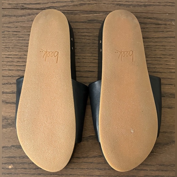 beek Pelican Black Leather Mules Sandal Size 10 - Picture 12 of 13